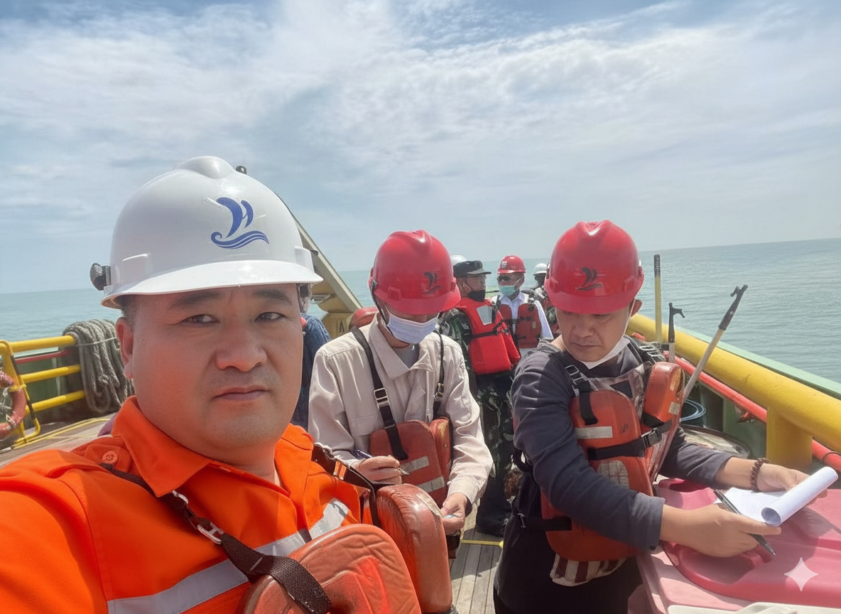 Our team conducting on-site field operations